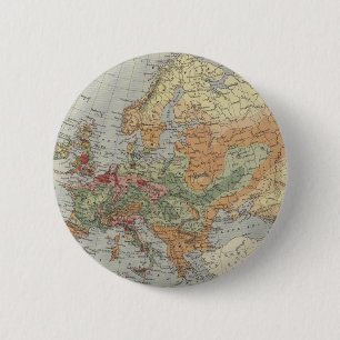Europäische Karte der Bevölkerungs-Dichte- Button