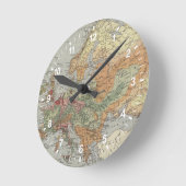 Europäische Karte der Bevölkerungs-Dichte-| Runde Wanduhr (Winkel)