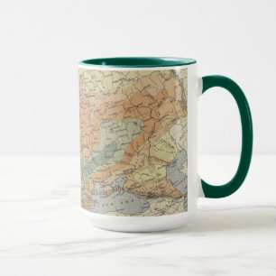 Europäische Karte der Bevölkerungs-Dichte- Tasse