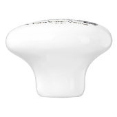 Europäische Keramik "Alte Welt" Knoblauch und Pull Keramikknauf (Seitenansicht)