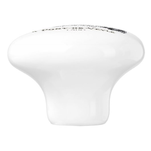 Europäische Keramik "Alte Welt" Knoblauch und Pull Keramikknauf (Seitenansicht)