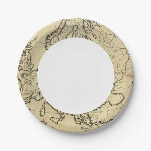 Europäische Kontur Pappteller (Vorderseite)