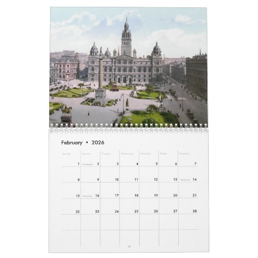 Europäische Landschaften Kalender (Feb 2026)