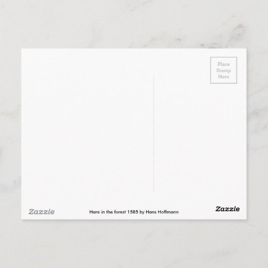 Europäische Malerei für Kaninchenjahr 2023 Postkarte (Rückseite)