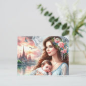 Europäische Mama 13 Postkarte (Stehend Vorderseite)