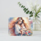 Europäische Mama 5 Postkarte (Stehend Vorderseite)