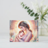 Europäische Mama 8 Postkarte (Stehend Vorderseite)