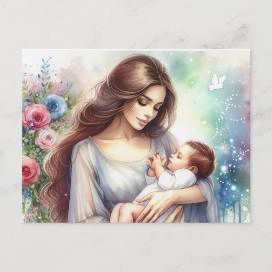 Europäische Mama 9 Postkarte (Vorderseite)