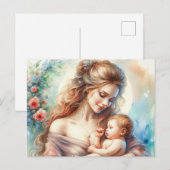 Europäische Mama Postkarte (Vorne/Hinten)