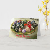 Europäische Ostereier Art Karte (Gelbe Blume)