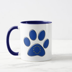 Europäische patriotische Katze Tasse