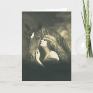 Europäische pferdeartige Foto-Kunst 2 Karte