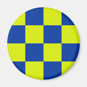 Europäische Polizeiautos Viereckfarben Magnet