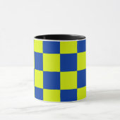 Europäische Polizeiautos Viereckfarben Tasse (Zentrum)