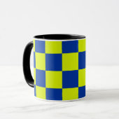 Europäische Polizeiautos Viereckfarben Tasse (Vorderseite Links)