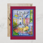 Europäische Postkarte (Vorne/Hinten)