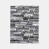 Europäische Reisend-Fleecedecke Fleecedecke (Vorderseite)