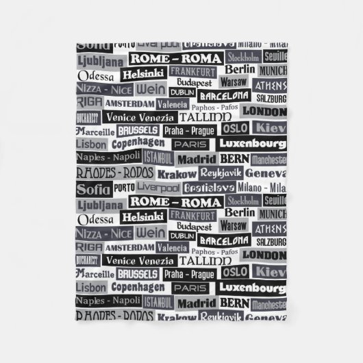 Europäische Reisend-Fleecedecke Fleecedecke (Vorderseite)