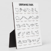 Europäische Rennstrecken Fotoplatte (Seite)