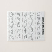 Europäische Rennstrecken Puzzle (Horizontal)