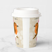 Europäische Robins lieben jedes Jahr Pappbecher (Rechts)