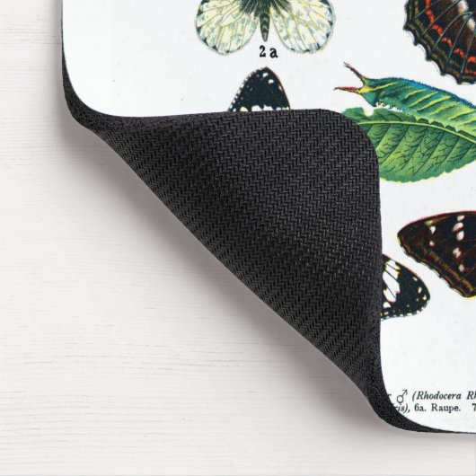 Europäische Schmetterlinge Plate II Mousepad (Ecke)