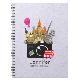 Europäische Sehenswürdigkeiten mit dem Camera Trav Notizblock