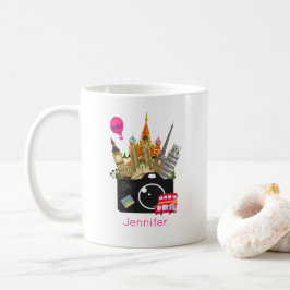 Europäische Sehenswürdigkeiten Reisefotograf Kaffeetasse