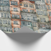 Europäische Stadtfenster Geschenkpapier (Ecke)