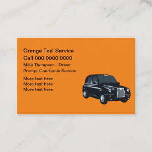 Europäische Taxi-Service-Geschäftskarten Visitenkarte