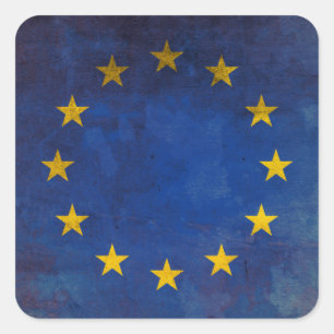 Europäische Union Quadratischer Aufkleber