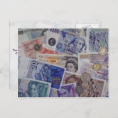 Europäische Währung Postkarte (Vorne/Hinten)