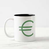 Europäische Währung Zweifarbige Tasse (Links)