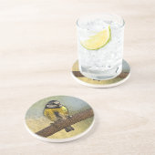 Europäischer blauer Tit Untersetzer (Seite)