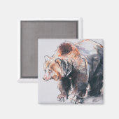 Europäischer Braunbär 2001 Magnet (Vorderseite/Rückseite)