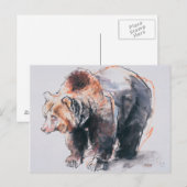 Europäischer Braunbär 2001 Postkarte (Vorne/Hinten)