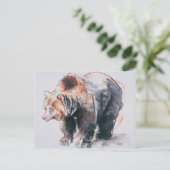 Europäischer Braunbär 2001 Postkarte (Stehend Vorderseite)