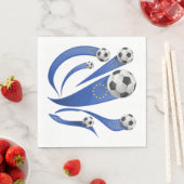 Europäischer Fußball Serviette (Beispiel)