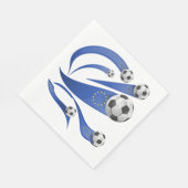 Europäischer Fußball Serviette (Ecke)
