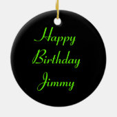 Europäischer Geburtstag Keramikornament (Hinten)