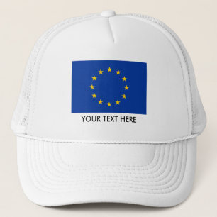 Europäischer Gewerkschaftsflaggenhüte   EU Europ Truckerkappe