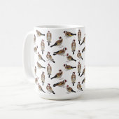 Europäischer Goldfinch Kaffeetasse (Vorderseite Links)
