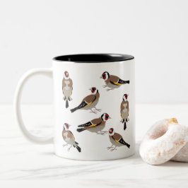 Europäischer Goldfinch Zweifarbige Tasse