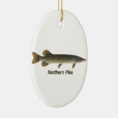 Europäischer Hecht (betitelt) Keramik Ornament (Rechts)