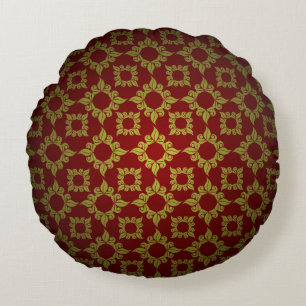 Europäischer Hof Barockstil Blumengestaltung Rundes Kissen