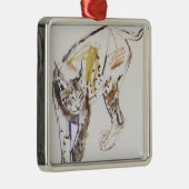 Europäischer Luchs Ornament Aus Metall (Rechts)