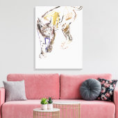 Europäischer Lynx Leinwanddruck (Insitu (Wohnzimmer))