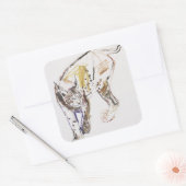 Europäischer Lynx Quadratischer Aufkleber (Umschlag)