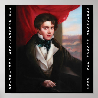 Europäischer Mann des XIX Jahrhunderts Poster