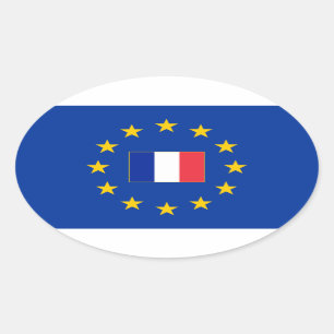 Europäischer Ovaler Aufkleber